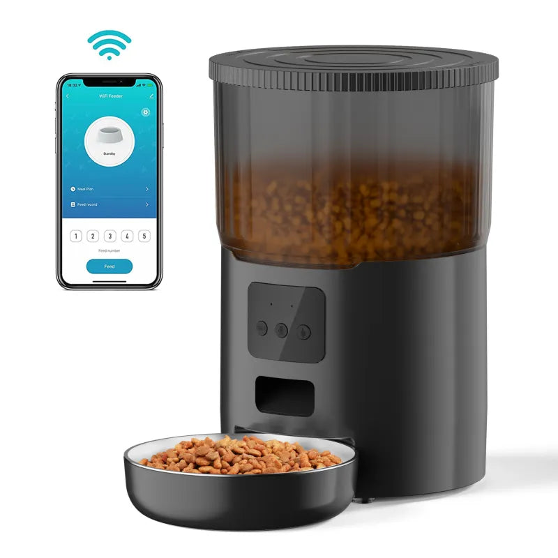 Dispensador automático de comida para mascotas