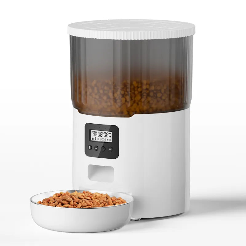 Dispensador automático de comida para mascotas